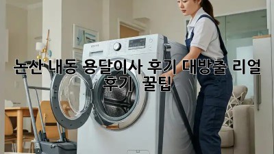 논산 내동 용달이사🚚 후기 대방출! 리얼 후기 & 꿀팁🍯